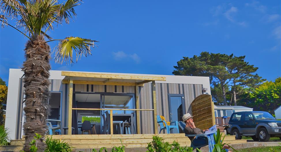 Camping Côte de Granit Rose MH 116 -117 mobile home rental sea view direct beach access  - Camping Armor Loisirs