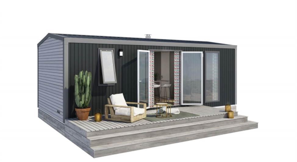 Camping Trébeurden with swimming pool - 2-bedroom luxury mobile home sea view pitch 13 - Camping Armor Loisirs