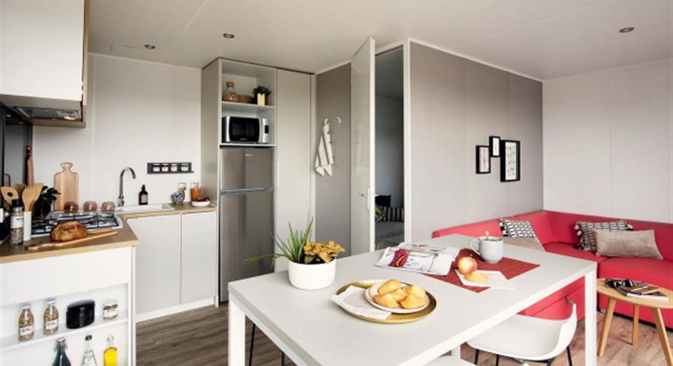 Camping Trébeurden with swimming pool - 2-bedroom luxury mobile home sea view pitch 13 - Camping Armor Loisirs