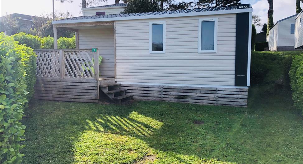 Camping Côte de Granit Rose - Mobile home LOGGIA 2 bedrooms pitch 9 and 82 camping heated pool  - Camping Armor Loisirs