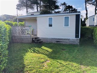 Camping Côte de Granit Rose - Mobile home LOGGIA 2 bedrooms pitch 9 and 82 camping heated pool  - Camping Armor Loisirs